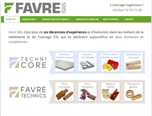 Tablet Screenshot of favre-sa.com